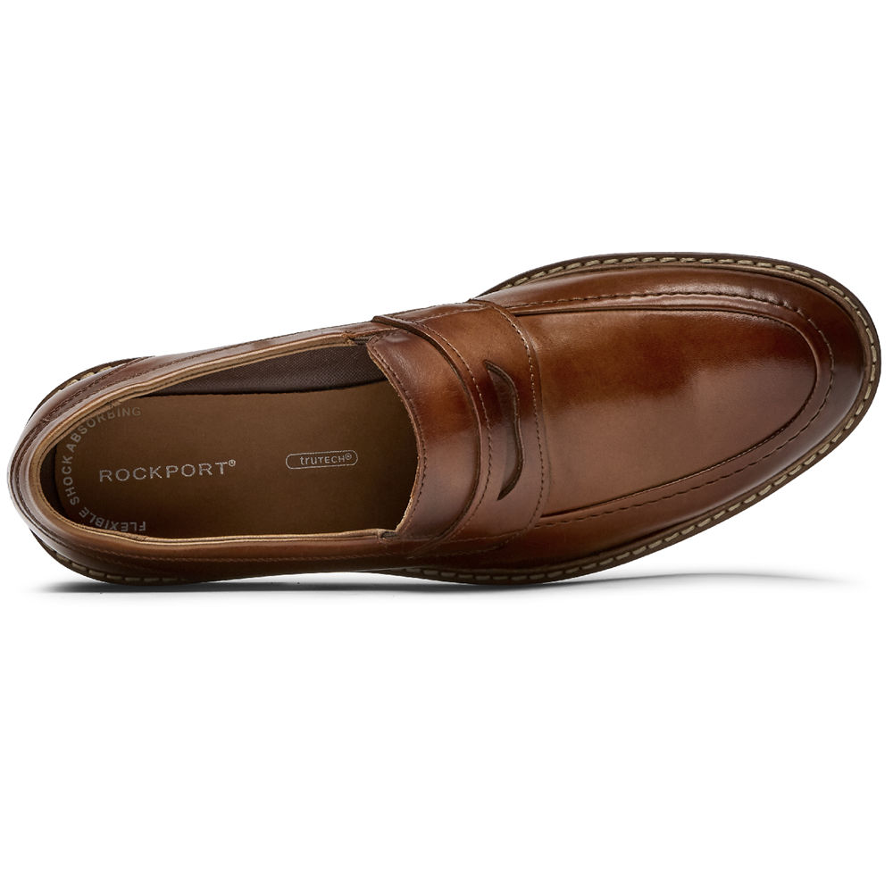 Mocasines Rockport Hombre Mexico - Kenton Penny Marrom - XEJQZ8936